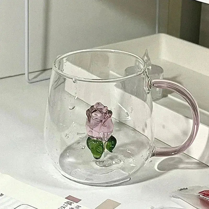 Mug en verre avec surprise en 3 Dimensions | Théières à la folie