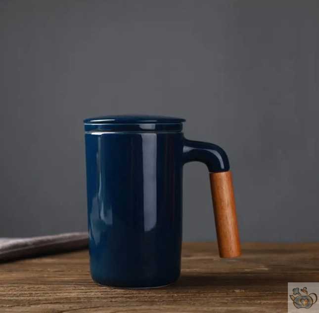 Mug et filtre céramique manche en bois | Théières à la folie