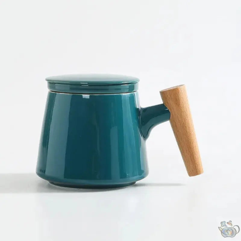 Mug et filtre céramique manche en bois | Théières à la folie