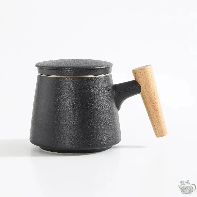 Mug et filtre céramique manche en bois | Théières à la folie