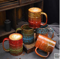 Thumbnail for Mug grande chope porcelaine artisanale colorée | Théières à la folie