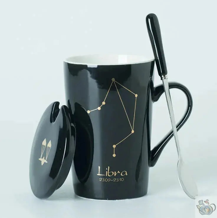 Mug noir ou blanc signes Zodiac | Théières à la folie