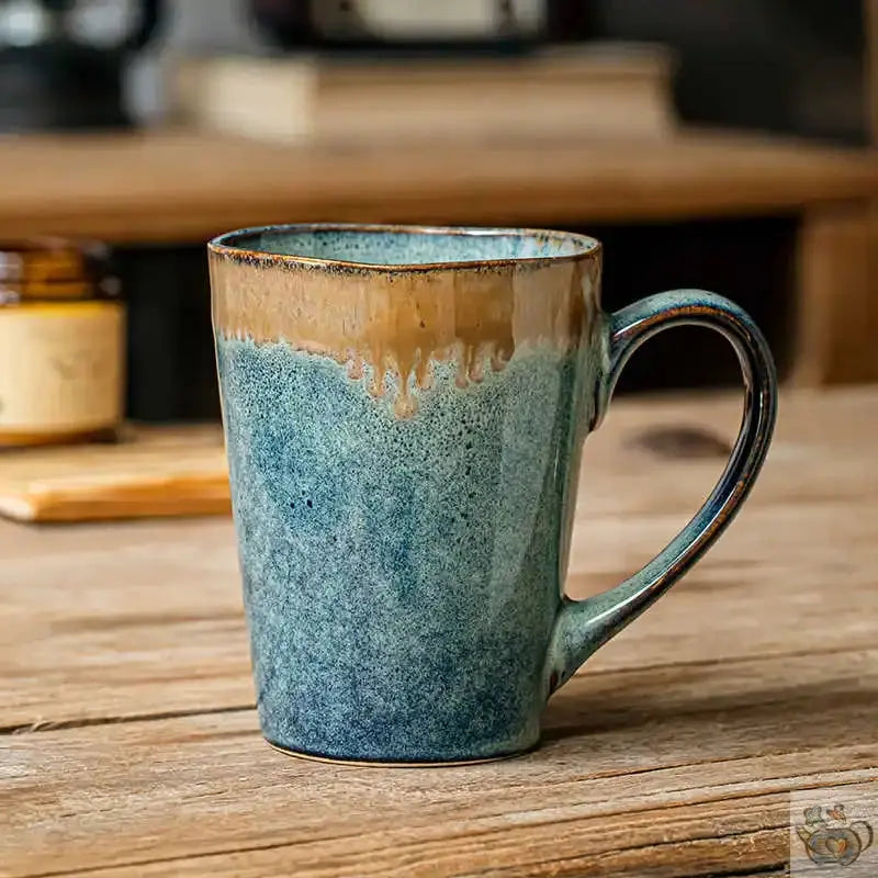 Mug polyvalent en poterie bleu grisé | Théières à la folie