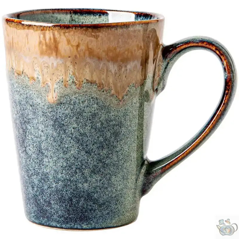 Mug polyvalent en poterie bleu grisé | Théières à la folie