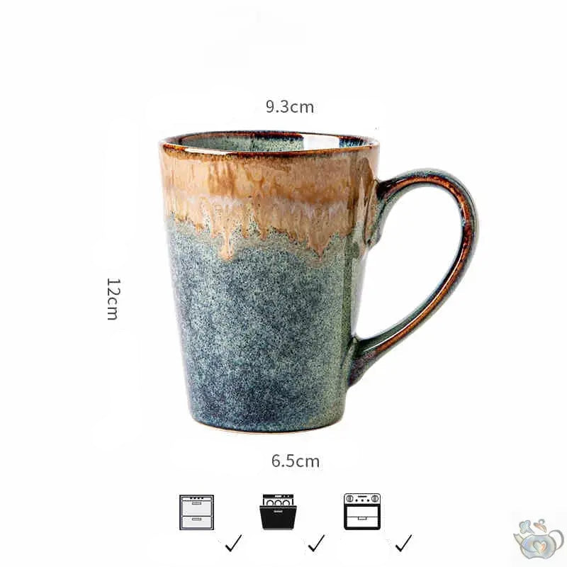 Mug polyvalent en poterie bleu grisé | Théières à la folie