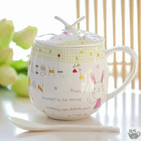 Thumbnail for Mug porcelaine fleurie avec couvercle | Théières à la folie