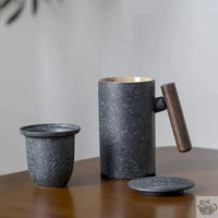 Thumbnail for Mug-théière en céramique rétro-contemporaine | Théières à la folie