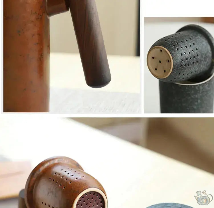 Mug-théière en céramique rétro-contemporaine | Théières à la folie
