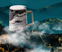 Thumbnail for Mug luxueux marbré en porcelaine | Théières à la folie