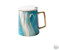 Thumbnail for Mug luxueux marbré en porcelaine | Théières à la folie