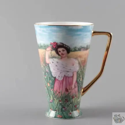 Mug porcelaine portrait d'époque | Théières à la folie