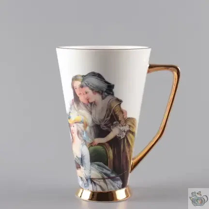 Mug porcelaine portrait d'époque | Théières à la folie