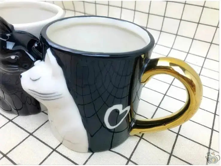 Mugs artisanaux duo "chat chat love" | Théières à la folie