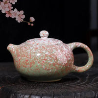 Thumbnail for Petite théière chinoise fleurs de céramique | Théières à la folie
