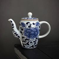 Thumbnail for Petite théière chinoise porcelaine le lotus bleu | Théières à la folie