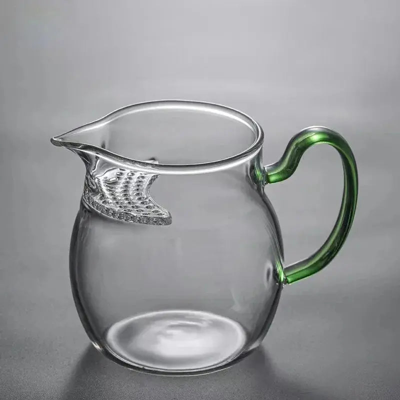 Tetera de vidrio con diseño de jarra pequeña