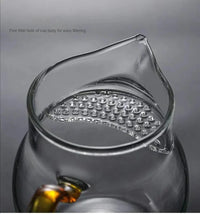 Thumbnail for Small pitcher design glass teapot