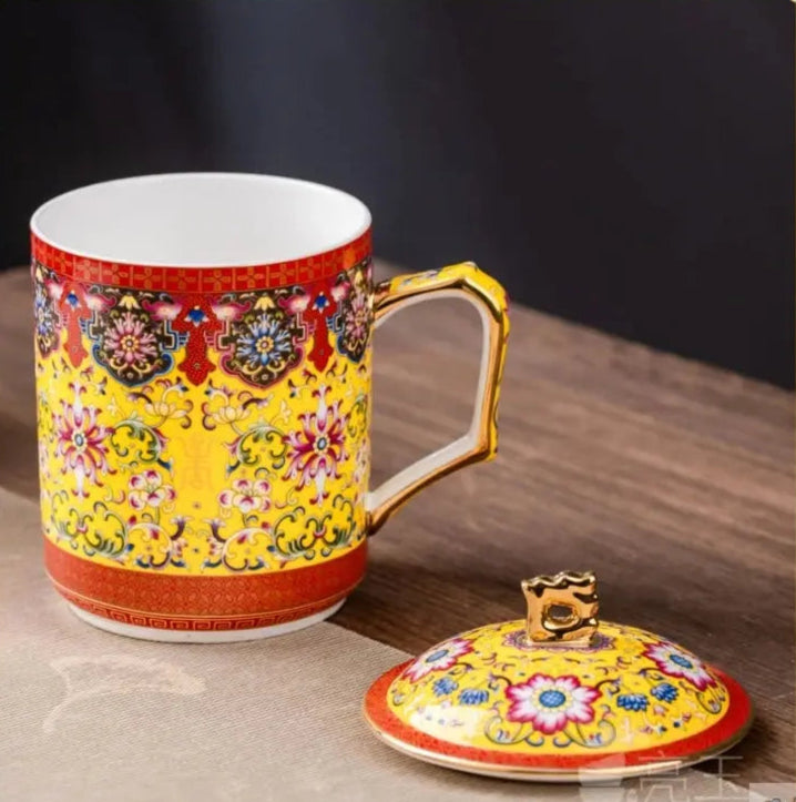 Mug théière solitaire porcelaine Jingdezhen | Théières à la folie