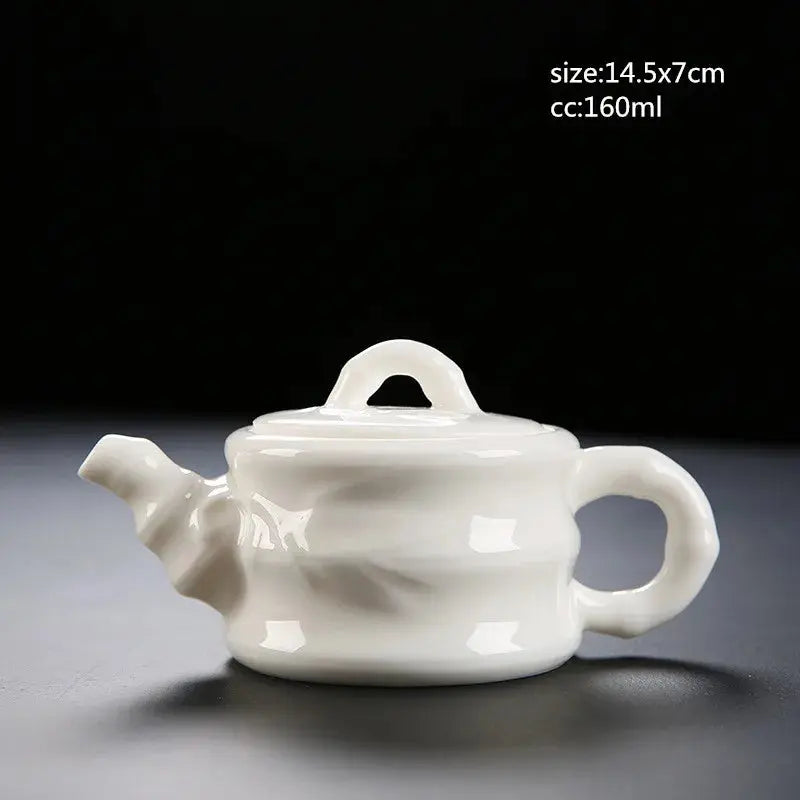 Átlátszó Beauty fehér porcelán teáskanna