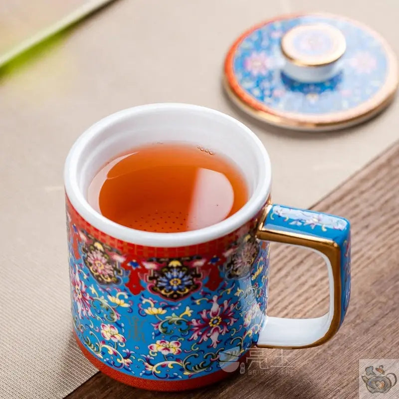 Mug théière solitaire porcelaine Jingdezhen | Théières à la folie