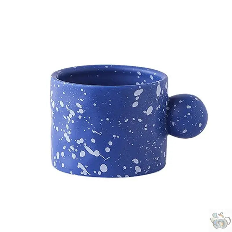 Big Blue Ink Splatter Mug