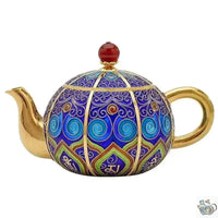 Thumbnail for Service à thé en argent pur cloisonné | Théières à la folie