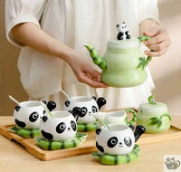 Thumbnail for Service à thé porcelaine fantaisie Panda | Théières à la folie