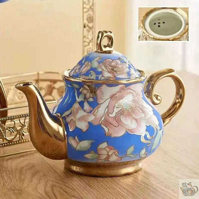 Service à thé à l'anglaise en porcelaine | Théières à la folie