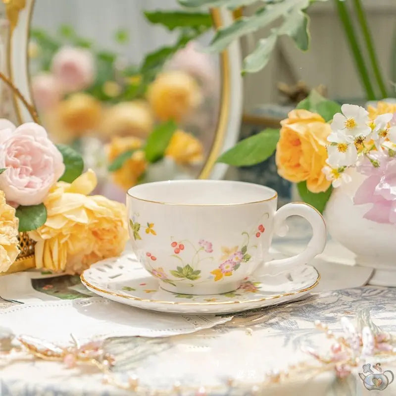 Service à thé anglais porcelaine rétro | Théières à la folie