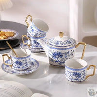 Thumbnail for Service à thé bleu et blanc grand classique | Théières à la folie