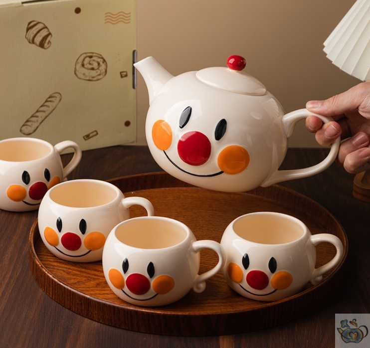 Service à thé céramique dessin animé japonais | Théières à la folie