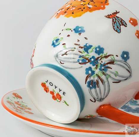 Service à thé céramique et folklore européen | Théières à la folie