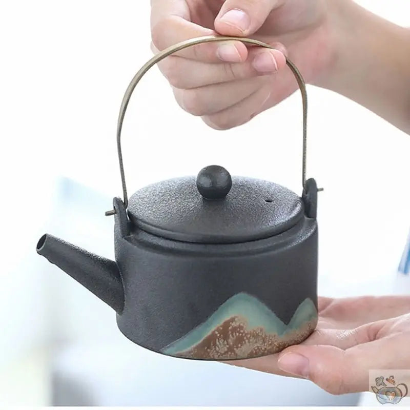 Service à thé contemporain céramique montagne | Théières à la folie