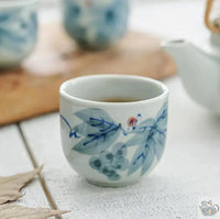 Thumbnail for Service à thé gré feuillage bleu-gris | Théières à la folie
