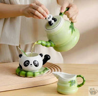 Thumbnail for Service à thé porcelaine fantaisie Panda | Théières à la folie