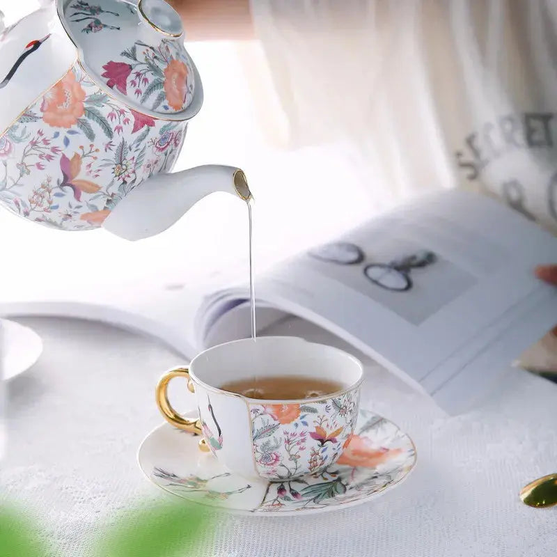 Service à thé porcelaine patchwork asymétrique | Théières à la folie