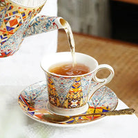 Thumbnail for Service à thé pour 2 porcelaine kaléidoscope | Théières à la folie