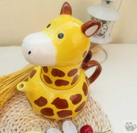 Thumbnail for Service à thé rigolo, une girafe pour deux | Théières à la folie