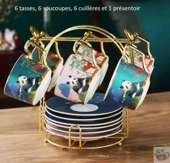 Service thé porcelaine couleurs vives nacrées | Théières à la folie