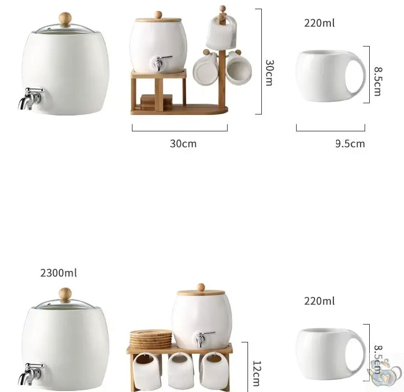 Service thé design japonais baril polyvalent | Théières à la folie