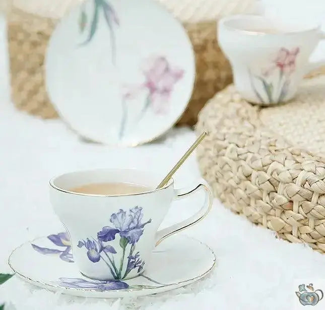 Set à thé duo porcelaine iris | Théières à la folie