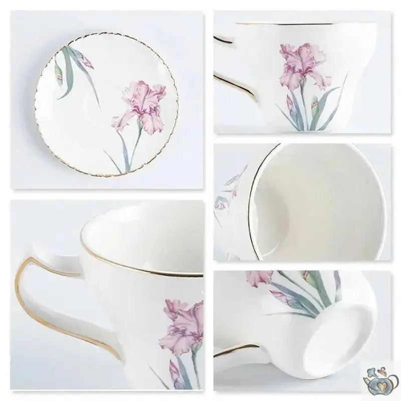 Set à thé duo porcelaine iris | Théières à la folie