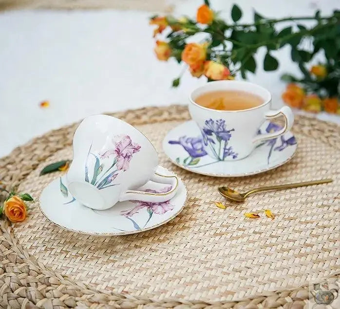 Set à thé duo porcelaine iris | Théières à la folie