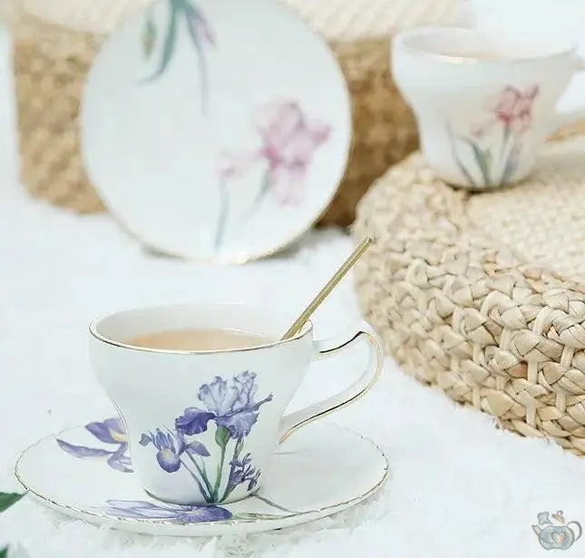 Set à thé duo porcelaine iris | Théières à la folie