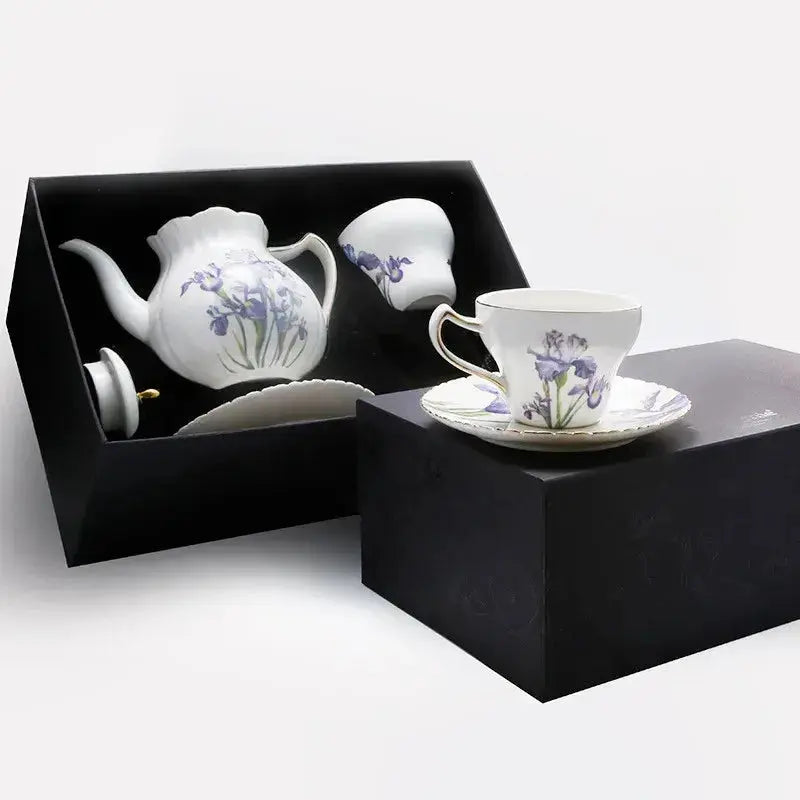 Set à thé duo porcelaine iris | Théières à la folie