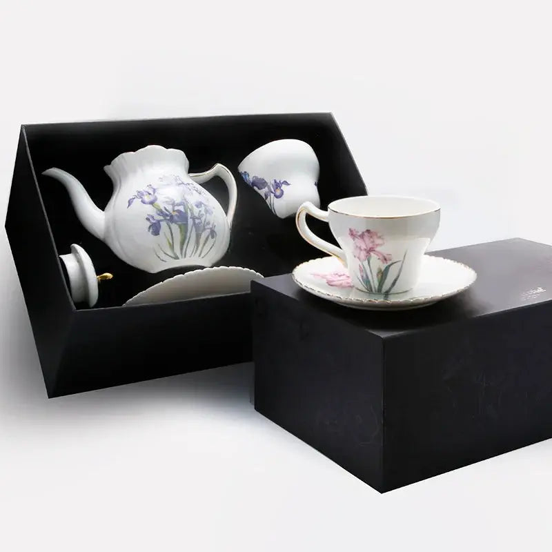 Set à thé duo porcelaine iris | Théières à la folie