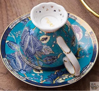 Thumbnail for Set de thé porcelaine bleue modulable orchidées | Théières à la folie