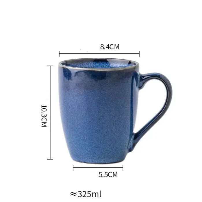 Mug polyvalent en poterie bleu grisé | Théières à la folie