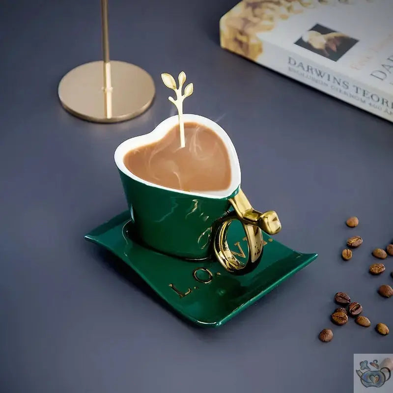 ​Tasse à thé ou café en porcelaine coeur | Théières à la folie