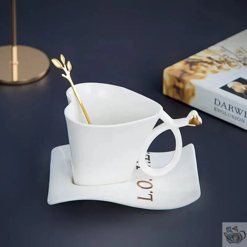 ​Tasse à thé ou café en porcelaine coeur | Théières à la folie